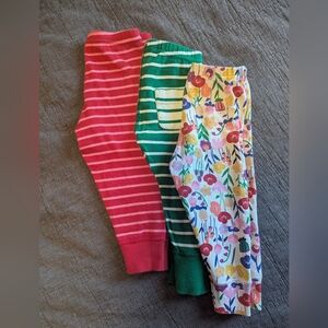 Hanna Anderson Red, Green, and Floral Bottoms